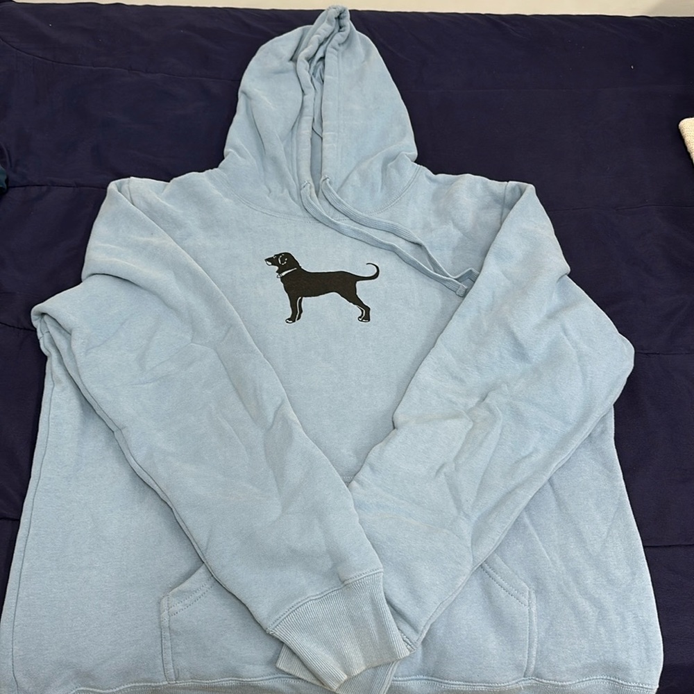 Black dog hoodie